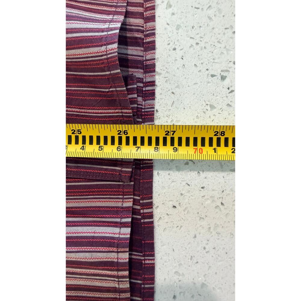 Vintage Tommy Bahama Striped Placket Sport Shirt in Reds Size L - Picture 4 of 4
